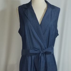 Anne Klein Indigo Sleeveless Dress